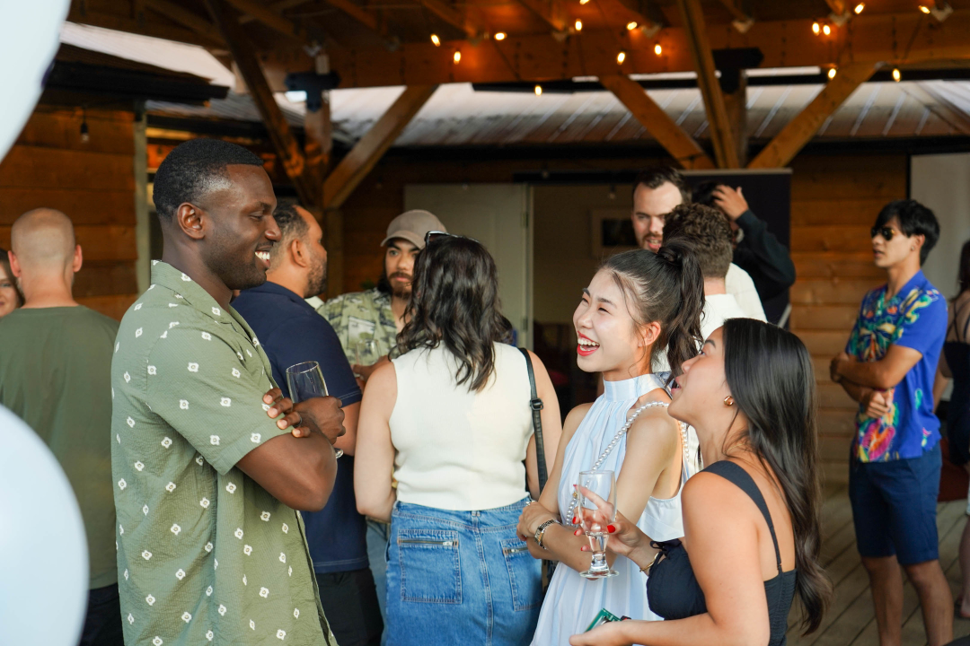 Alums connecting as they celebrate their Class of 2014 Pacific Academy 10-Year Reunion