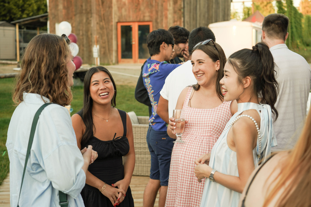 Alums connecting as they celebrate their Class of 2014 Pacific Academy 10-Year Reunion