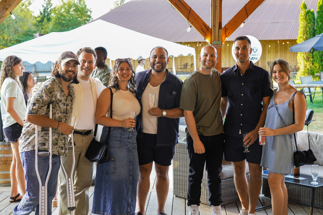 Alums connecting as they celebrate their Class of 2014 Pacific Academy 10-Year Reunion